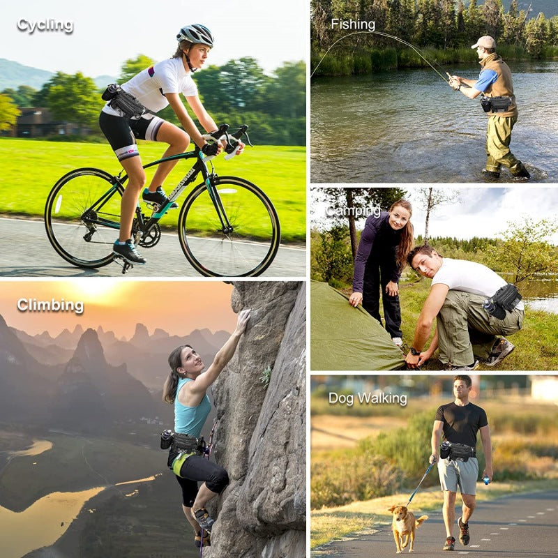 Hiking Waist Bag with Water Bottle Holder