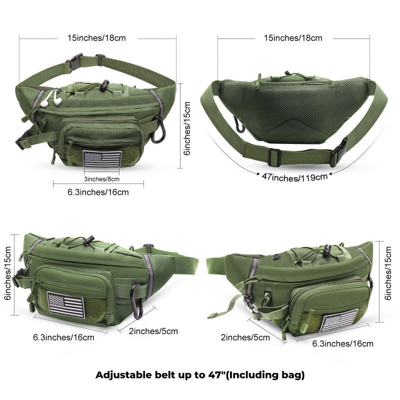 Hiking Waist Bag with Water Bottle Holder