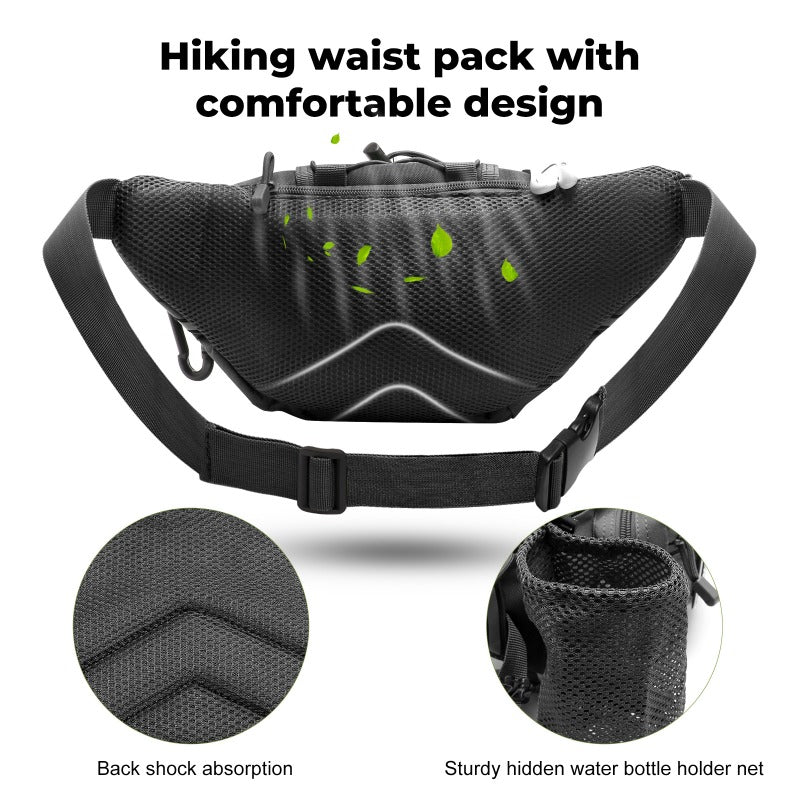 Hiking waist pack online water bottle